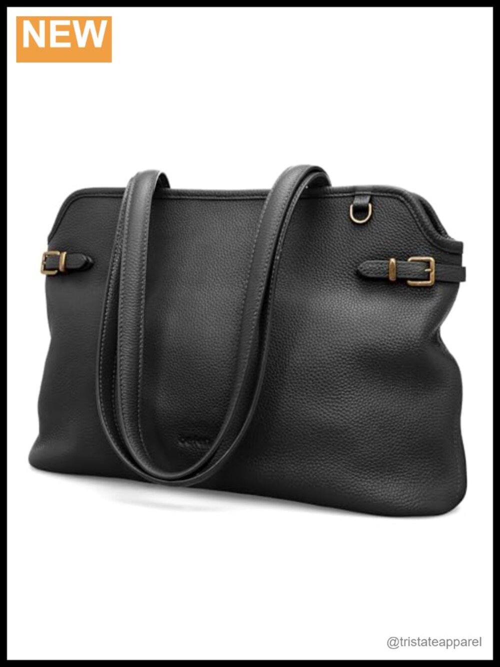 Genuine Leather Tote Bag Medium Soft Shoulder Handbag Vintage Satchel Purse